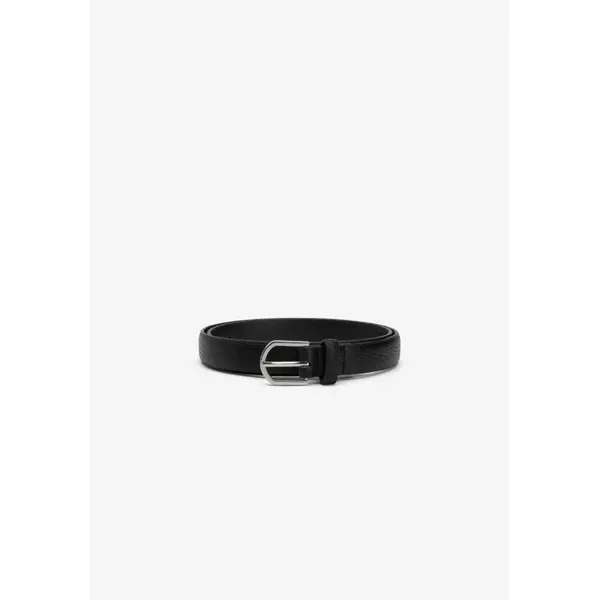 CEINTURE FAUX CUIR NOIR BOUCLE ARGENTE FEMME T80 A T90 TIFFOSI SURYA