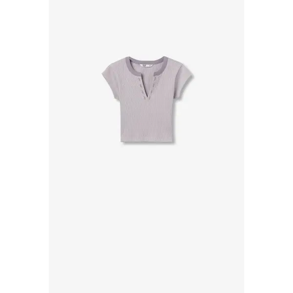 TOP LAVANDE COL V COTELE ADO FILLE DU XXS AU L TIFFOSI OCEAN NOUVELLE COLLECTION PRINTEMPS ETE 2025