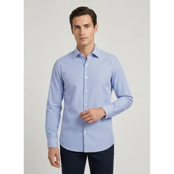 Chemise col Figaret en popeline rayée - Figaret