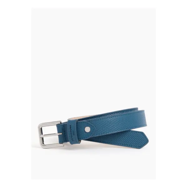 Ceinture femme avec boucle carrée en cuir signature T - Le Tanneur