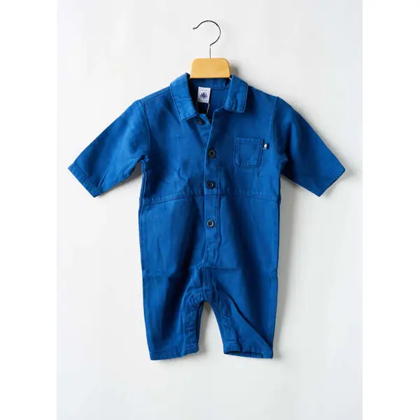 Combi-pantalon Petit Bateau Bleu Manches Longues