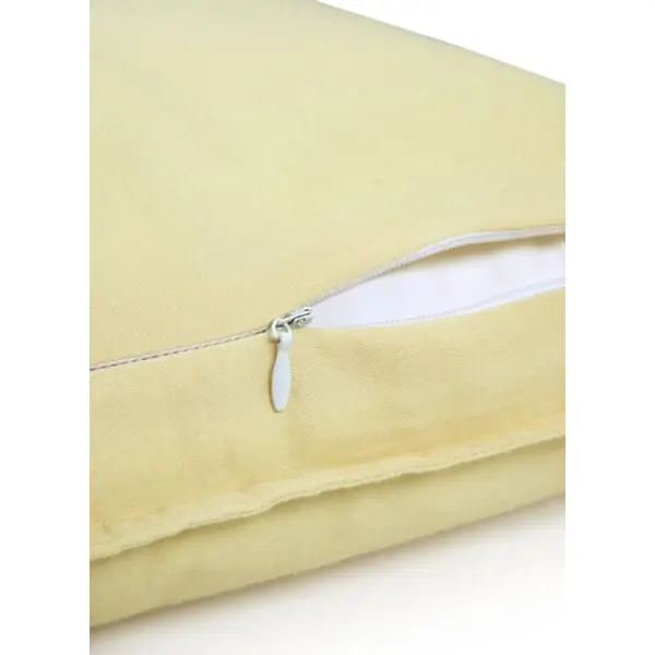 Desforges - taie d'oreiller en satin de coton lavé jaune, palerme - Yves Delorme