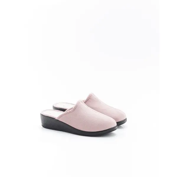 Mules compensées Thermolactyl en velours