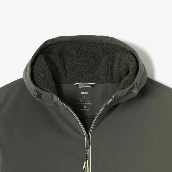 Blouson à capuche doublé en sherpa