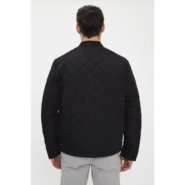 Veste matelassée noire zippée