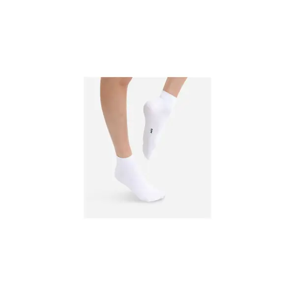 Lot de 2 socquettes blanches seconde peau Femme - Dim