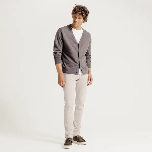 Pantalon 5 poches slim matière bi-stretch