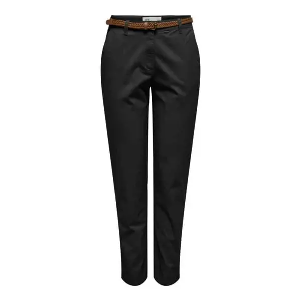 PANTALON CHINO NOIR COUPE DROITE FEMME JDY
