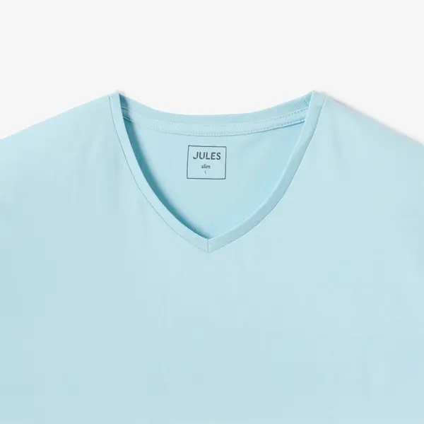 Tee shirt col V en coton