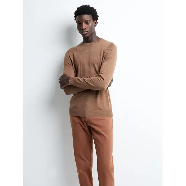 Pull col rond 100% laine mérinos