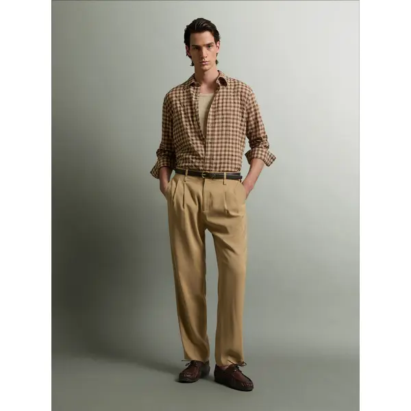 Chemise regular à carreaux