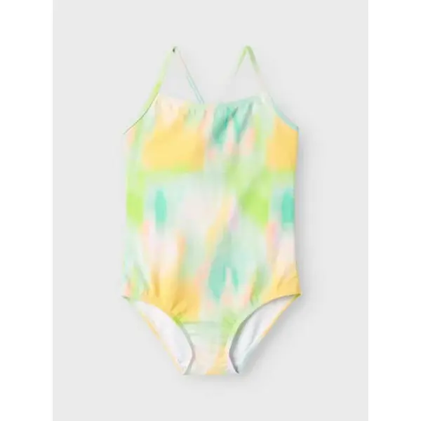 Maillot de Bain 1 Pièce Jaune et Vert Name It Fille 5-12 ans - Été 2025