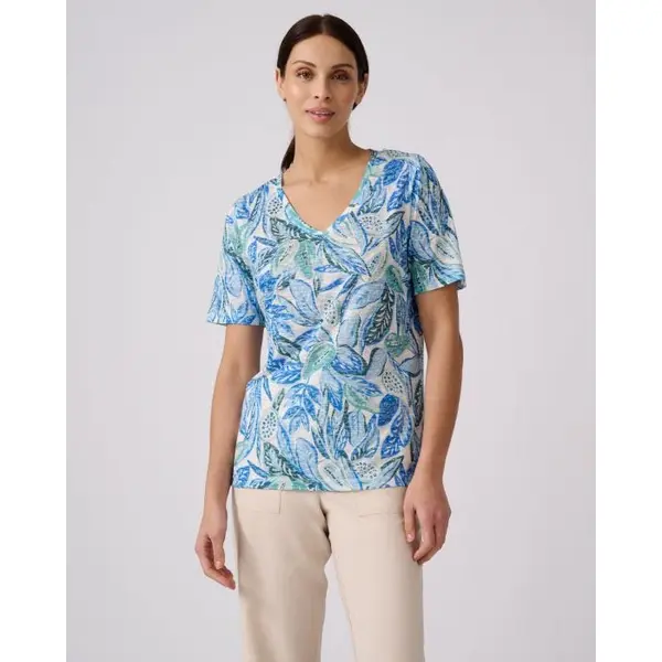 T-shirt en maille dévorée