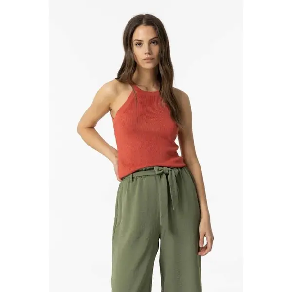 DEBARDEUR ROUGE COL ROND FEMME TIFFOSI