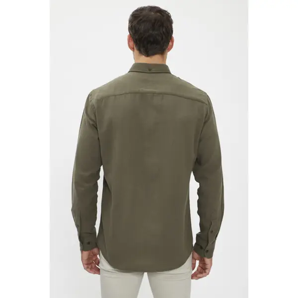 Chemise coupe confort kaki