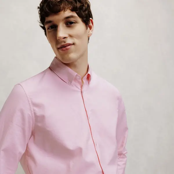 Chemise en coton regular unie
