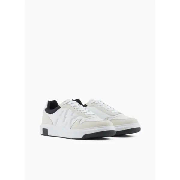 Baskets op.blanc+noir - Armani