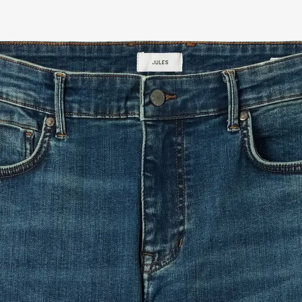 Jean straight urbanflex 3 longueurs délavé