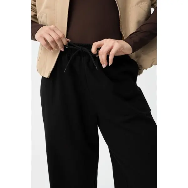 Pantalon jogging noir femme Tiffosi – Coupe droite confortable XXS à L