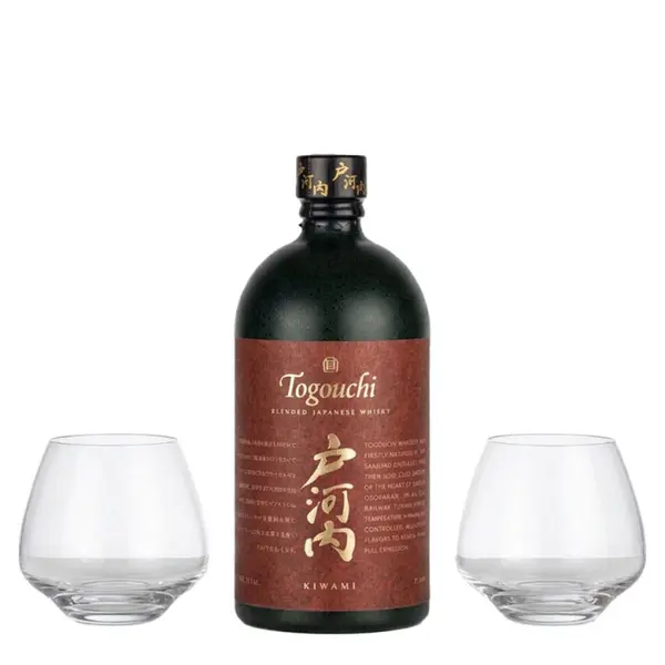 Coffret Togouchi Kiwami 70cl 40° + 2 verres