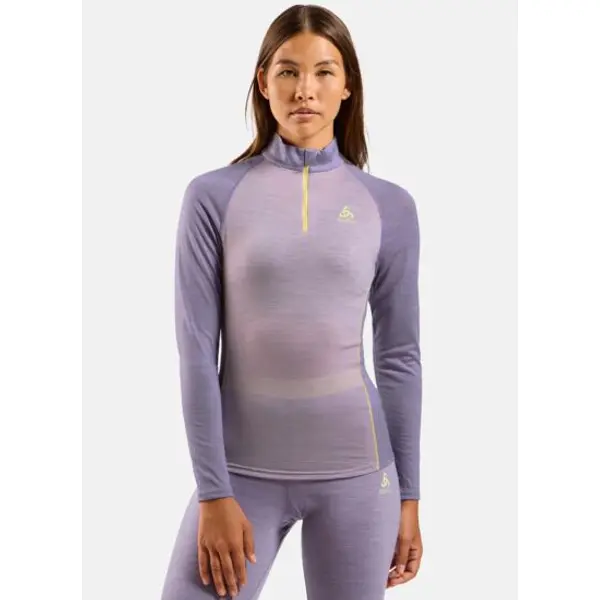 Baselayer col 1/2 zip performance wool 150 pour femme - Odlo