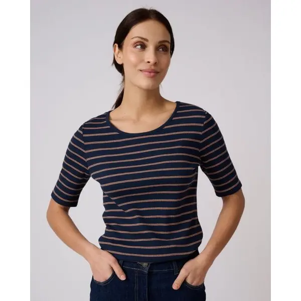 T-shirt rayé manches aux coudes