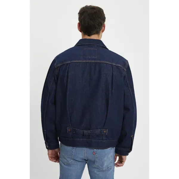 Veste Trucker en jeans dark indigo