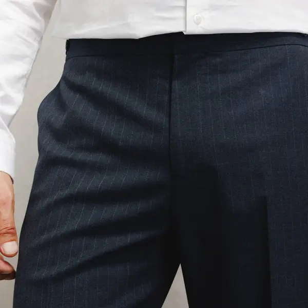 Pantalon de costume confort rayé