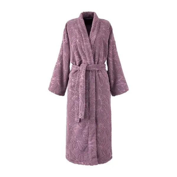 Yves Delorme - Peignoir de bain en coton 530 g/m², Givre - Yves Delorme
