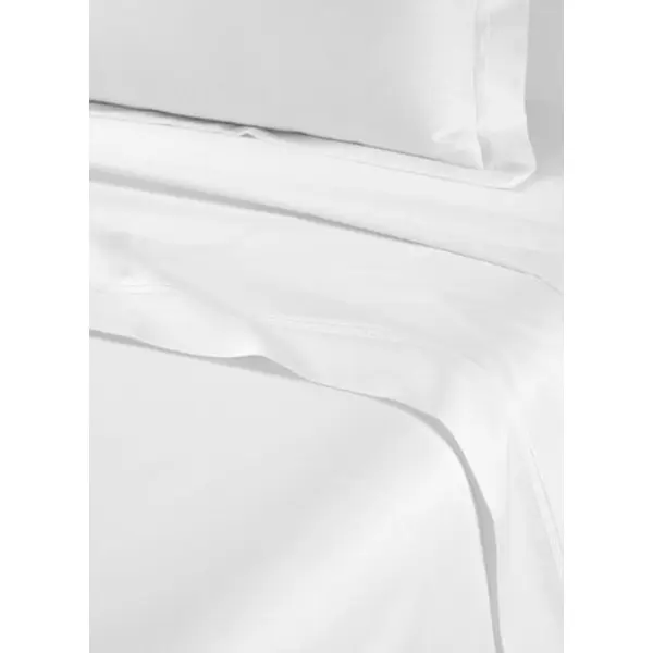 Yves delorme - drap plat en satin blanc, triomphe - Yves Delorme