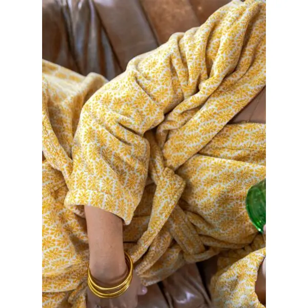 Olivier Desforges - Kimono de bain en jacquard de coton 450 g/m², Rani - Yves Delorme