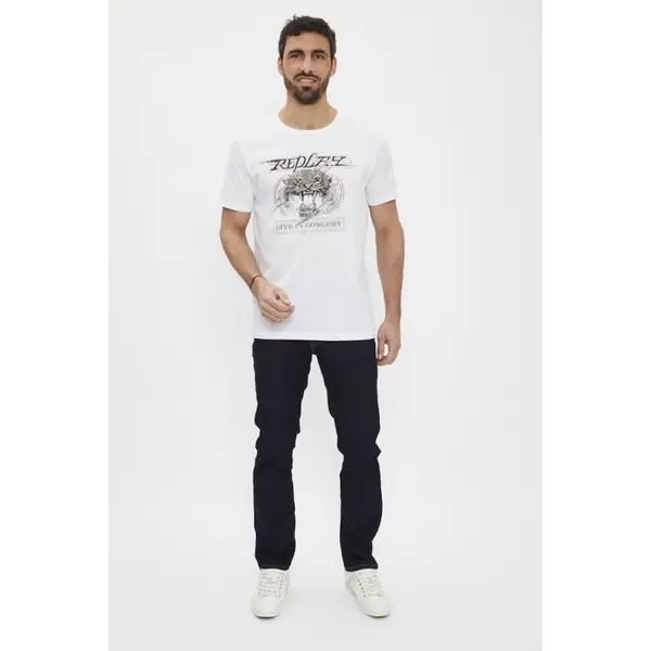 T-shirt Live in concert Blanc