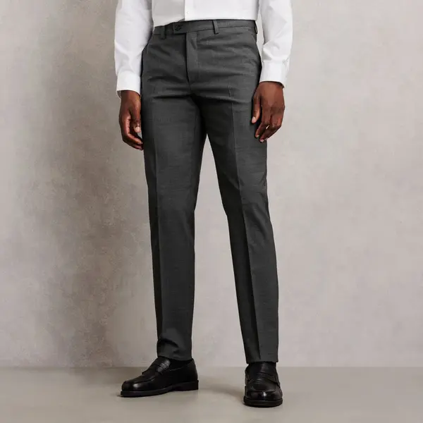 Costume 2 pièces slim bi-stretch - Gris moyen