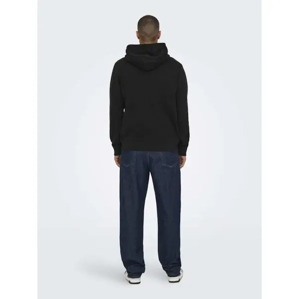 : Sweat Noir à Capuche Only & Sons : Le Basique Indispensable de Votre Garde-Robe