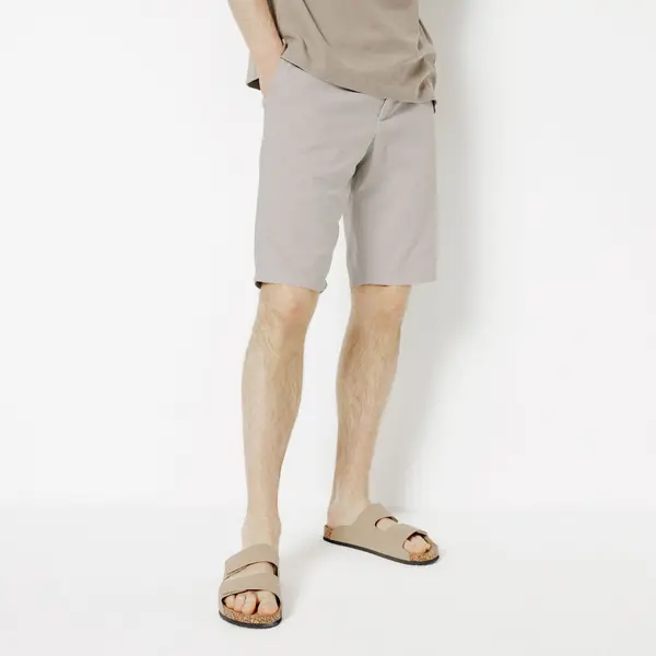 Bermuda uni en coton lin