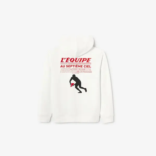 Sweat à capuche imprimé licence L'Équipe