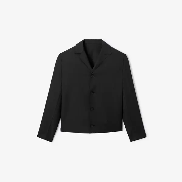 Veste boutonnée col requin