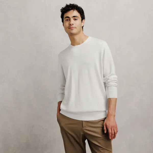 Pull col rond 100% mérinos