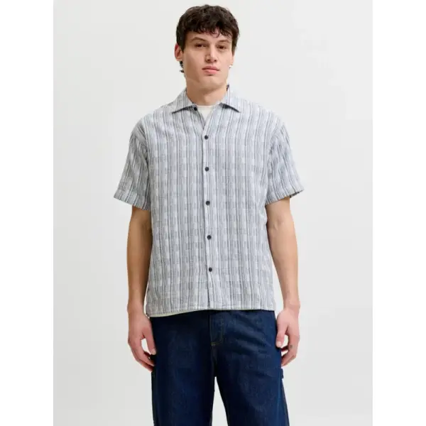 Chemise Bleue Rayée Homme Jack and Jones Premium M au XXL