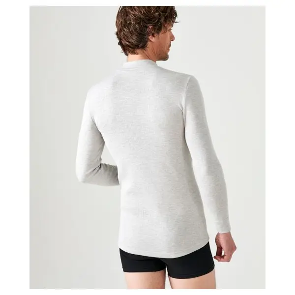 T-shirt homme Thermolactyl col rond, côtes molletonnées