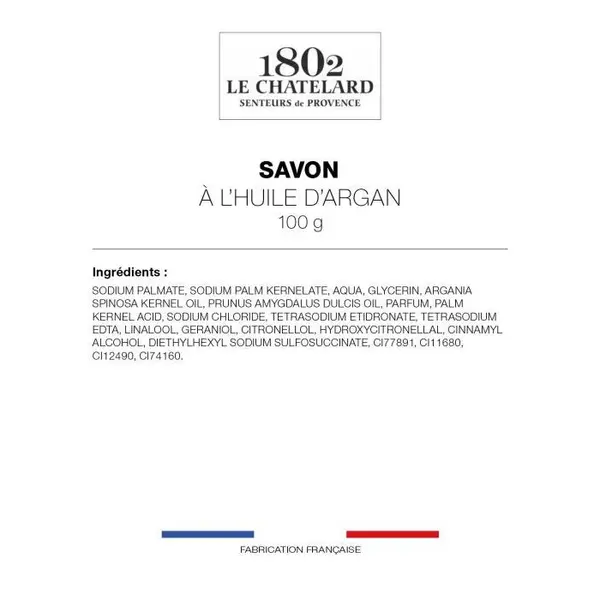 Lot de 2 savons de Marseille, à l'huile d'argan