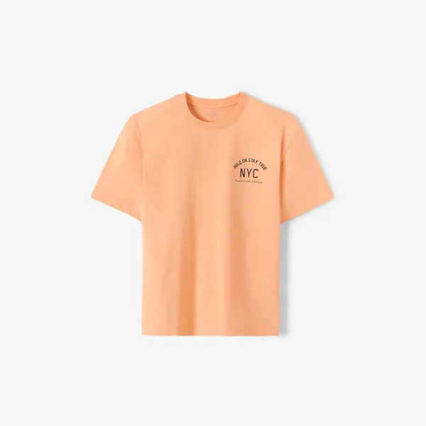 Tee shirt en coton imprimé NYC