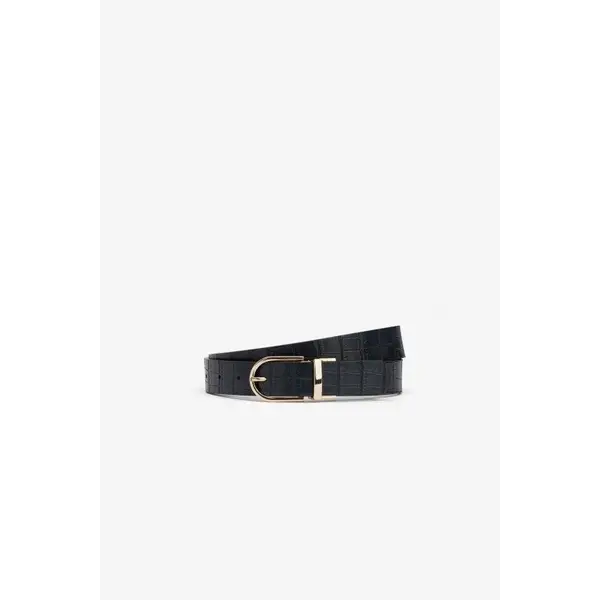 CEINTURE BOUCLE REVERSIBLE MARRON ET NOIR FEMME TIFFOSI SERENA