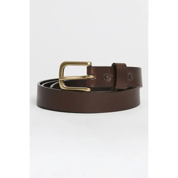 Ceinture Narrow marron en cuir