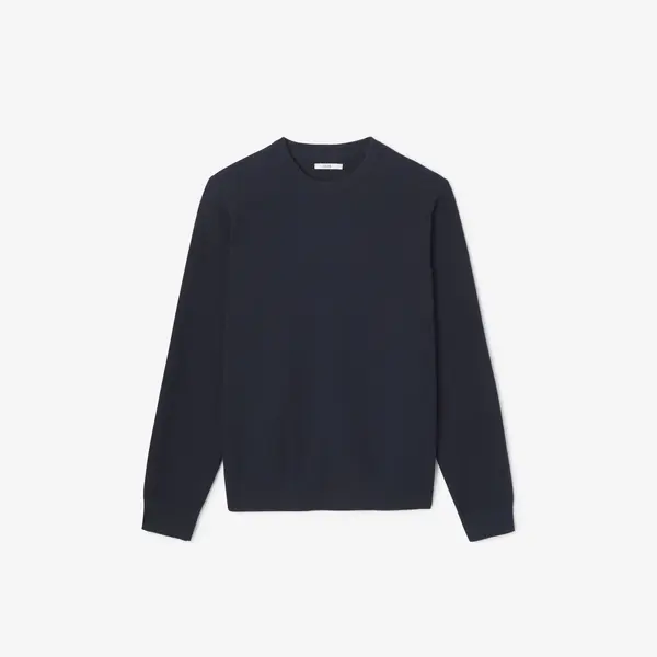 Pull col rond jeux de points fantaisie