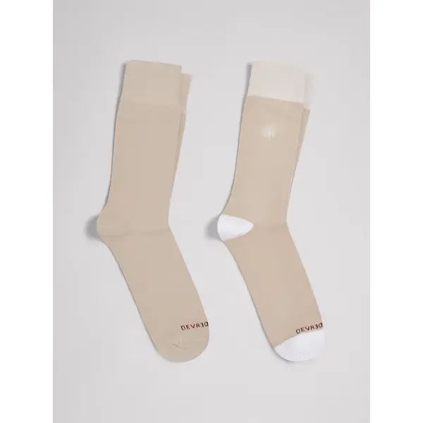 Lot de 2 paires de chaussettes fantaisie