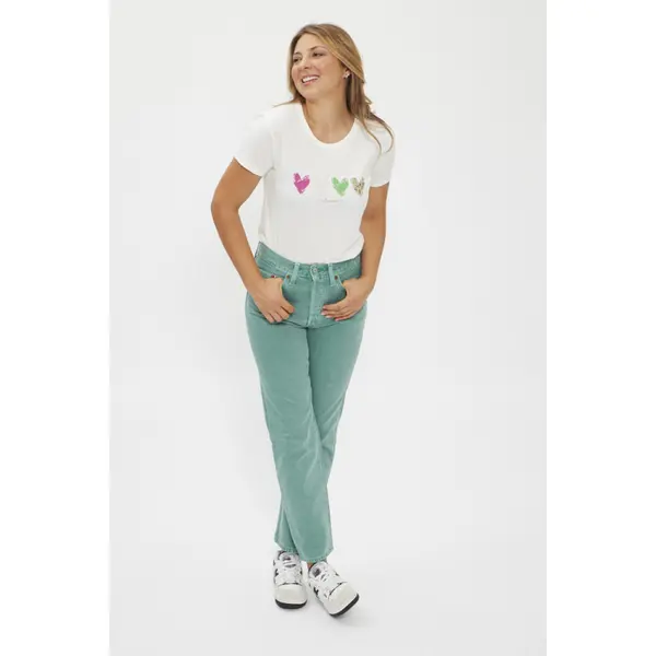T-shirt en coton imprimé 4 hearts