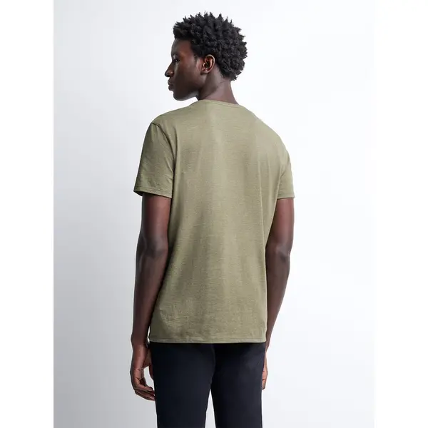 T-shirt col V mélange coton Supima®