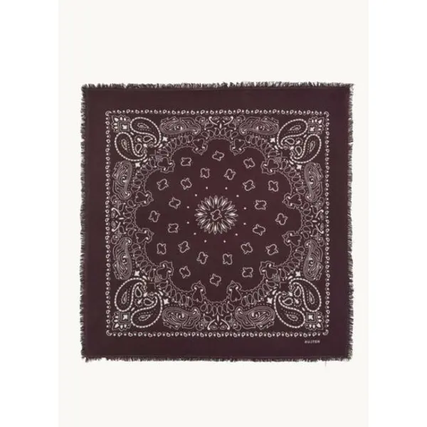 Bandana hachiko grand bandana cachemire imprimé - Kujten