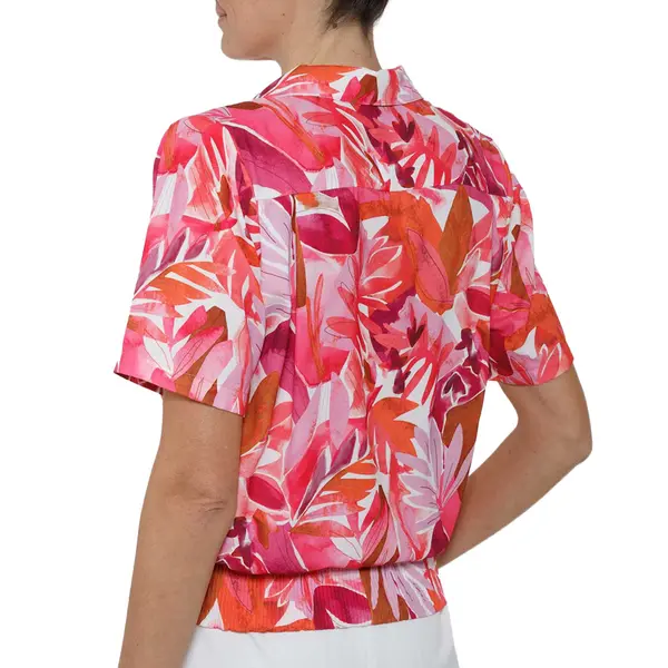 Chemisier blousant fleuri